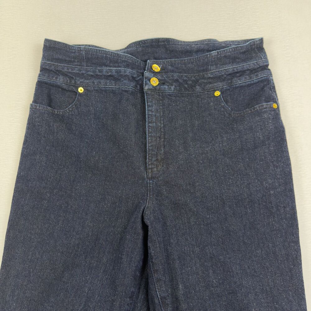 INC International Concepts High Rise Flare Jeans Woman’s 16/33 (34x31 Fit) - Picture 3 of 15